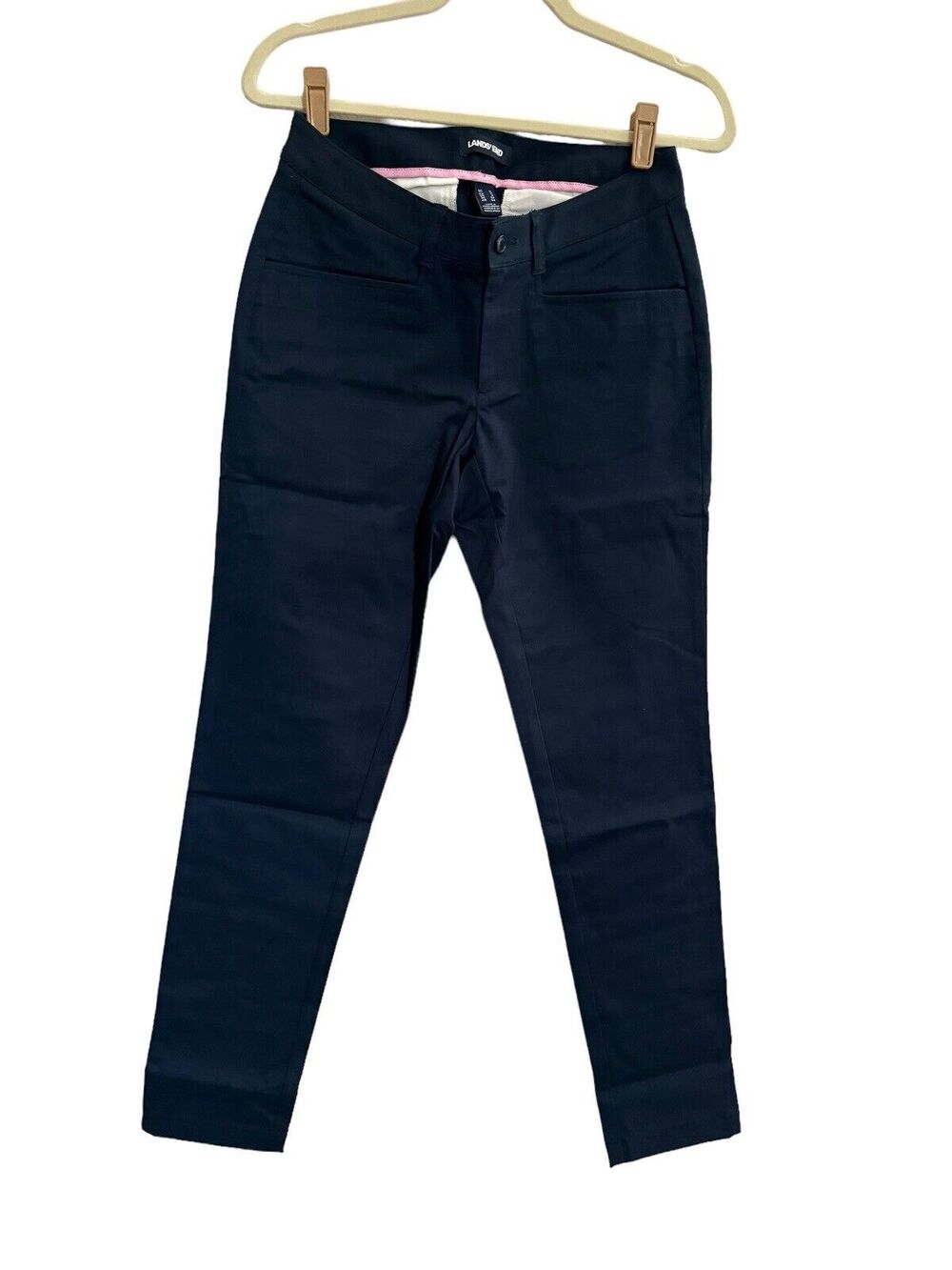 Lands End Women's Size 2, 31” Inseam Stretch Pencil Pants, Classic Navy #1962